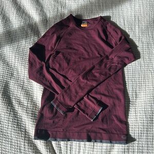 Ski Baselayer - Burgundy Size M